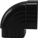 Veemoon Gutter Downspout Extensions Elbow, 90 Bend Angle Downspout Fitting Aluminum Alloy Rain Gutter Elbow Connector Pipes Right Angle Adapter for Easy Installation and Durable Use