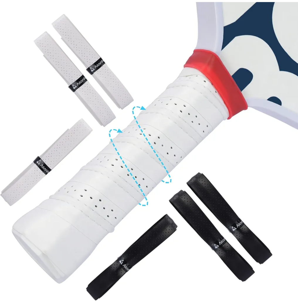 Pickleball overgrip 6 Pack Anti-Slip, Sweat-Absorbing and Extra-Long Pickleball Grip Tape Suitable for Tennis Squash Badminton