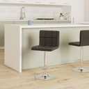 Leopard Bar Stools, Modern PU Leather Adjustable Swivel Bar Stool with Back, Set of 2 (Grey)