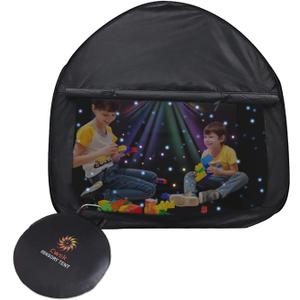 Sensory Tent for Kids 35.4 * 35.4 * 35.4 in- CPC Certified Calming Hideout with Blackout & Quiet Corner | Portable Collapsible Pop-Up Tent for Autism, ADHD, SPD | Improve Focus in Classroom, Bedroom (Medium)