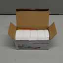 9 Pack White Wide Mouth Mason Jar Lids with Silicone Rings, Plastic Mason Jar Lids,Plastic Canning Lids, Fit Ball,Kerr and More (White)