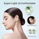 Dison Ear Plugs for Sleeping, Reusable Earplugs for Noise Reduction Silicone Hearing Protection Ear Plugs with 6 Ear Tips Green