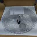 17.7" Semi Flush Mount Ceiling Light, 3-Light Black Fixture