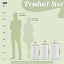 3 Pieces Metal Pleated Cylinder Pedestal Stands for Party