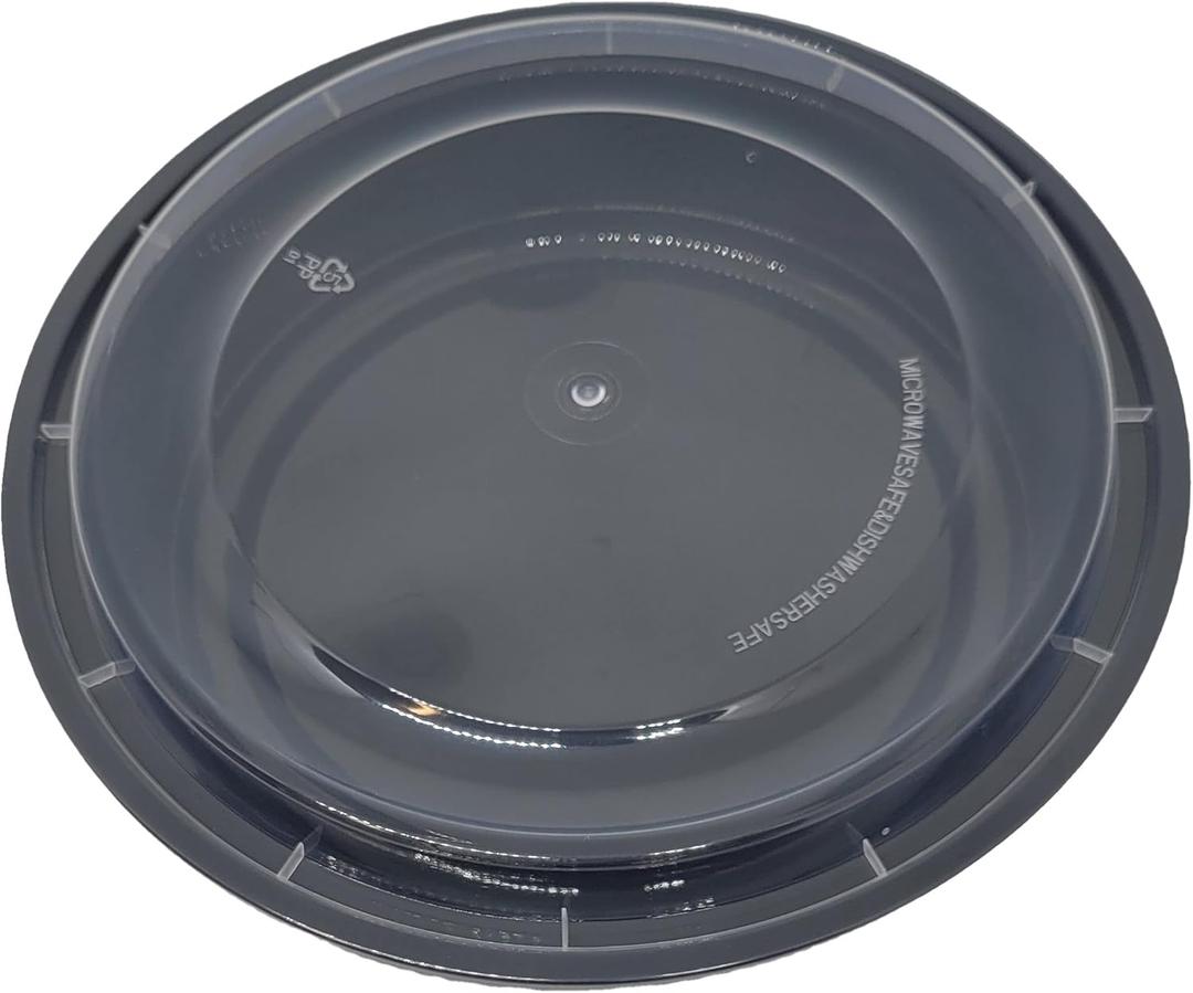 DHG PROFESSIONAL 48 oz Round Food Containers Meal Prep Microwavable Reusable Plastic BPA Free Big Size Lunch box 50 Sets