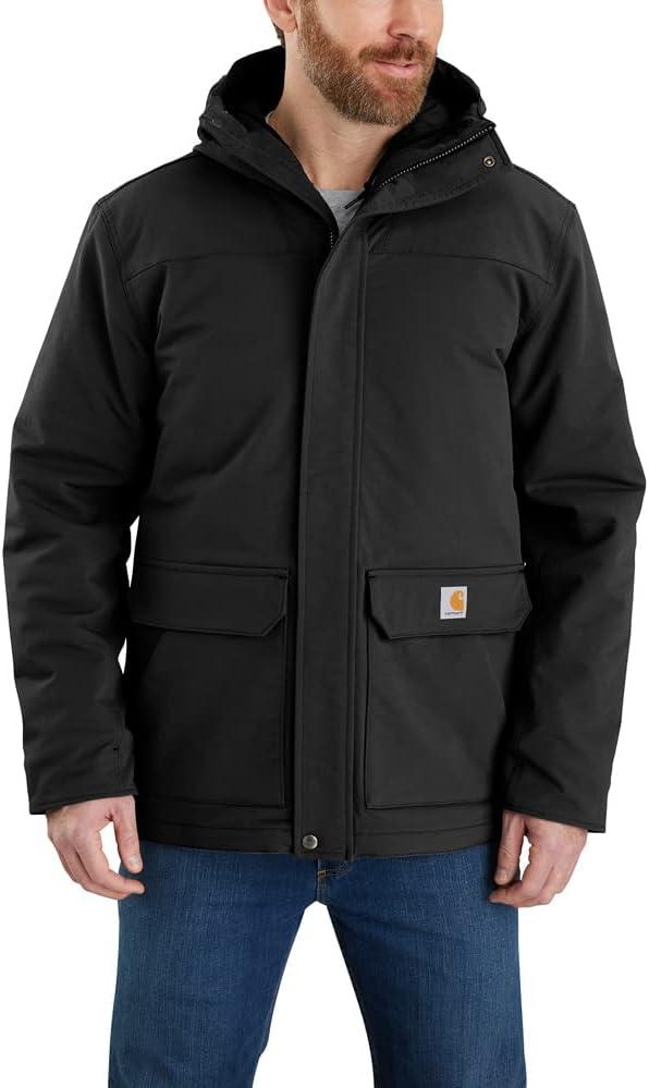 Carhartt Men's Super Dux Relaxed Fit Insulated Traditional Coat (XX-Large Tall, Black)