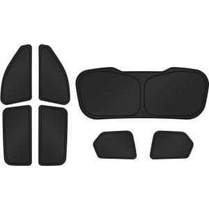 Sunshades for 2021-2025 2026 Jeep Grand Cherokee L Accessories Sun Shade Side Rear Window Shade Cover Sun Visor Shield Privacy Protection for Camping Keep Vehicle Cool Black 7PCS