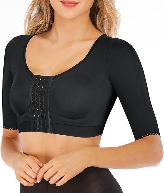 BRABIC Shaper Tops for Women Arm Compression Post Surgery Front Closure Bra Tank Top Shapewear XL
