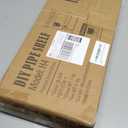 Topower Industrial Country Style Decorative Pipe Wooden Wall ShelvesRustic DIY Ceiling Pipe Shelf Wall Vintage Hung Bracket Industrial Shelves (Black)