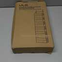 ULG Over The Door Organizer with 6 Large Pockets 12 Side Pockets, 50lbs Weight Capacity Door Hanging Organizer for Bedroom, Bathroom, Pantry, Nursery Storage, Beige (Ivory)