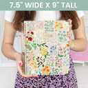 bloom daily planners 2026 Hardcover Calendar Year Goal & Vision Planner (January to December) - Monthly & Weekly Agenda Organizer - 7.5" x 9" - Garden Party, Beige