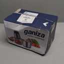 GANIZA Food Processors, Electric Food Chopper with Meat Grinder & Vegetable Chopper - 2 Bowls (8 Cup+8 Cup) with Powerful 450W Copper Motor - Includes 2 Sets of Bi-Level Blades for Fruits/Meat/Nuts (Black)