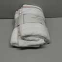 Bath Towel Set_White Towel For Bathroom, Luxury Hotel &Spa Quality, 100% Cotton .Includes 2 Large Bath Towels, 2 Hand Towels and 2 Washcloths.Super Soft, Absorbent & Decorative (White/Brown)