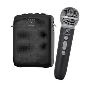 WinBridge Wireless Voice Amplifier with Microphone for Teachers, Portable PA System with Bluetooth Handheld Mic, Portable Speaker Mic Set, Cardioid Pickup for Classroom, Outdoor, Public Speaking WB009
