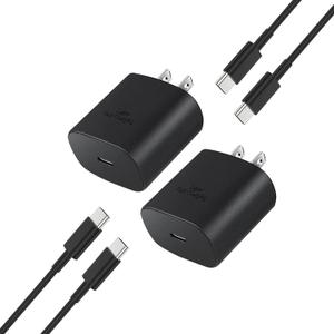 2Pack 45W Charger for Samsung Super Fast Charger Type C, USB C Super Fast Charging for Samsung Galaxy S23 Ultra/S23/S23+/S22/S22 Ultra/S22+/Note 20/S20/S21, Galaxy Tab S7/S7 Galaxy A, PPS Charger