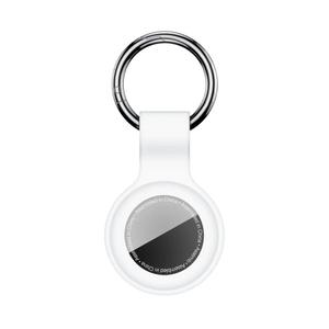 Case for AirTag 2nd Gen (2026) & 1st Gen, Silicone Holder Keychain Key Ring, Protective Cover for Apple for Air Tags, GPS Finder Accessories for Bags, Pets, Kids, Luggage, White