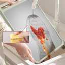 Cutting Board for Kitchen, Stainless Steel Cutting Board Double Sided, 304 Stainless Steel and Wheat Straw PP, Food-Grade, Scratch-resistant, Large Size 17.112.4"