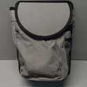 Lusso Gear Spill-Proof Car Trash Can - 2.5 Gal Gray Round - Removable Leak-Proof Liner & Flip-Top Lid - Hanging Trash Can & Trunk Organizer for SUV - Travel & Camping