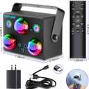 Disco Ball,Party DJ Disco Light Strobe Stage Dance Light Glow Party Sound Activated with Remote Control Rave Ocean Star Projector for Club KTV Christmas Halloween Dancing Parties Holiday Dcor