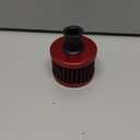 Bylikeho 2Pcs Mini Air Filter Vent Crankcase Breather, Cold Air Intake Filter for Car, Motorcycle (Red)