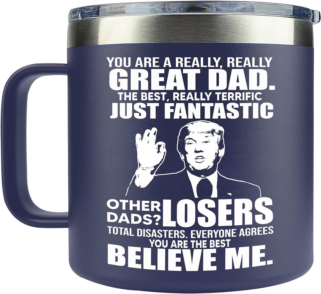 Gifts for Dad from Daughter, Son - Father's Day Gifts for Dad, Men - Dads Birthday Gift Ideas, Happy Birthday gifts for Dads, Fathers - Best Dad Ever Gift, Best dad Mug, 14 Oz Coffee Mug for dad