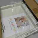 Martha Stewart Gallen 3-Piece Cookie Sheet Set 13", 15", 17" Baking Pans, Ceramic Nonstick, PFA-Free, Carbon Steel Oven Safe to 450F, Warp-Resistant, Easy to Clean - Linen White