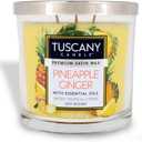 Tuscany Candle Pineapple Ginger Premium Satin Wax Scented Candle