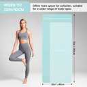 Extra Wide Yoga Mat 72" x 32", 6mm Non Slip TPE Exercise Mat with Carrying Strap, Large Workout Mat for Yoga, Pilates, Stretching, HIIT & Home Gym