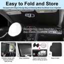 TINGLU Window Shades for Chevrolet/Chevy Blazer 2019-2024 Accessories Side Full Windows Rear Triangular Windshield Sun Shade Sun UV Rays & Privacy Protection for Camping,Napping,and Relaxing 8PCS