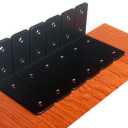 6 Pack - L 4" x H 3" x W1.5, 5mm Thick Black L Shelf Bracket, Iron Shelf Brackets, Metal Shelf Brackets, Floating Shelf, Shelf Supports with Screws