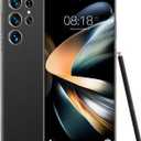 S25U+ Unlocked Cell Phone, 64GB Smartphone, Unlocked Android, 6.8 inch, New 10 Core Processor, Long Battery Life, Edge-to-Edge Display, Include Pen, US Version, 2025, Black