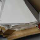 NELYE 4 Cube Organizer Bookcase - Fabric Storage Bins Container, Open Shelf Simple Compartments Bookshelf, White