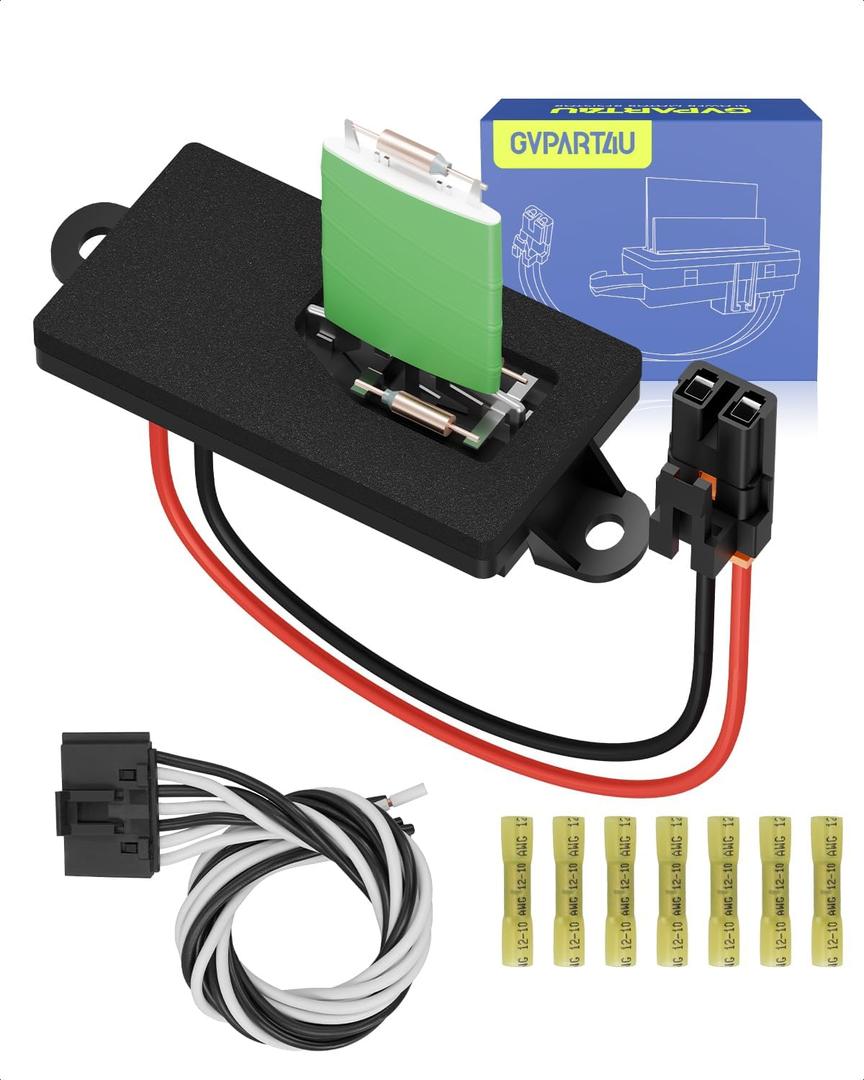 Blower Motor Resistor 22807122 1999-2006 for Chevy Avalanche Silverado Suburban Tahoe, for GMC Sierra Yukon, 2000 2001 2002 2003 2004 2005 89019089 Manual AC Control Air-Conditioning System