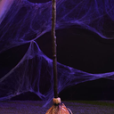 Magical Animated Broom 4 Ft Tall Bump-N-Go Movement Spooky Sound