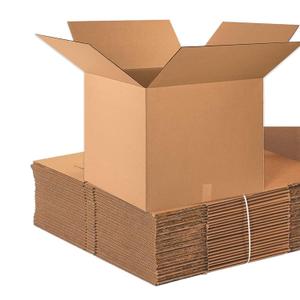 Aviditi 242420 Corrugated Cardboard Box 24" L x 24" W x 20" H, Kraft, for Shipping, Packing and Moving (Pack of 10)