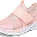 RUNSIDE Girls Tennis Shoes Boys Kids Sneakers Lightweight Breathable Running Athletic Shoes for 2 Big Kid, Light Pink