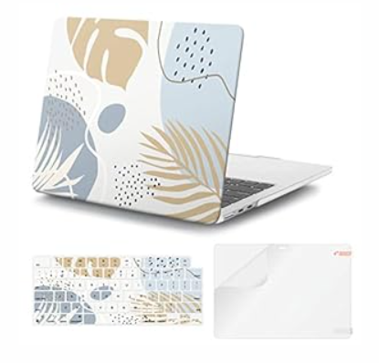 iCasso for MacBook Air 13 inch Case 2025 2024-2022 Release M4 A3240 M3 A3113 A2681 M2 with Liquid Retina Display, Hard Plastic Shell for Mac Air 13.6, Keyboard Cover&Screen Protector, Morandi Blue