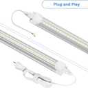 ONLYLUX Very Bright 5ft LED Shop Light 10 Pack, 45W 6750LM 6500K Daylight Linkable, Easy Installation Garage Lighting for Workshop Basement General Lighting