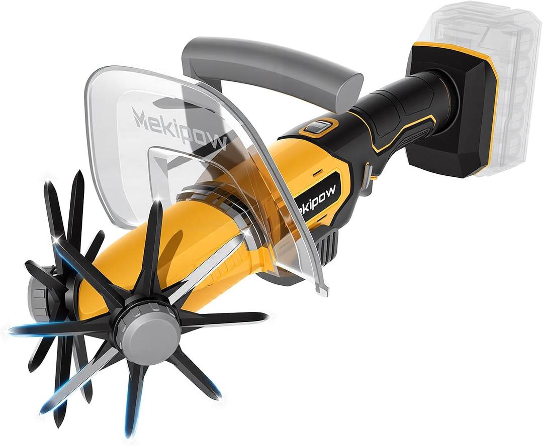 Mini Handheld Tiller Cultivator for Gardening Compatible for Dewalt 20V