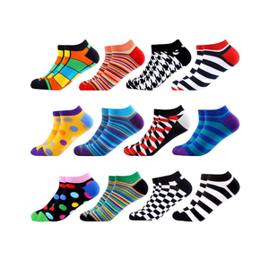 WeciBor Men's Funny Novelty Colorful Ankle Socks Cool Casual Cotton Low Cut Socks 12 Pack, Size:
12-15