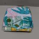 ANNIL2 Pack Adult Inflatable Pool Floats Chair, Water Leisure Inflatable Floating Chair,Drink Holder, Ergonomic Headrest,Pool Floaties for Adults Swimming Pool Party, Summer Water Fun (Tropical Palm Leaf & Tropical Foliage)