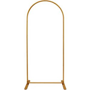 Quick Assembly Aluminum Alloy Arch Backdrop Stand, Lightweight & Sturdy for Weddings, Baby Showers & Birthday Parties, 6FT x 2.7FT Balloon Frame with Elastic Cord Design
