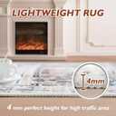 Topllen Ultra-Thin 5x7 Washable Vintage Area Rugs - Living Room,Non-Slip Backing Soft Velvet Rugs,Stain Resistant Washable Rug for Bedroom,Office,Home Decor Rug (Pink, 5'x7')