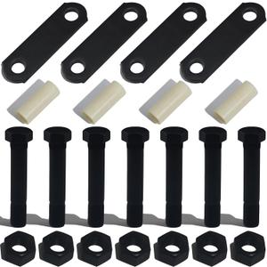 iBroPrat Trailer Axle Shackle Kit, Tandem Axle Trailer Kit for Double Eye Leaf Spring 3,500 lbs-7,200 lbs Axles (7 Nuts and 7 Bolts)