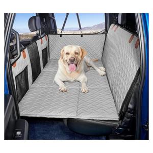 Dog Back Seat Extender for Truck,Dog Seat Cover Back Seat,Dogs Hammock,Hard Bottom Backseat Extender for Pet,Pet Seat Cover for F150/RAM1500/Silverado