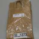 Toovip 100 Pack 5.25x3.25x8.25 Inch Small Plain Brown Kraft Paper Bags with Handles Bulk, Gift Bags for Favor Grocery Retail Party Birthday Shopping Business Goody Craft Merchandise Take Out Sacks