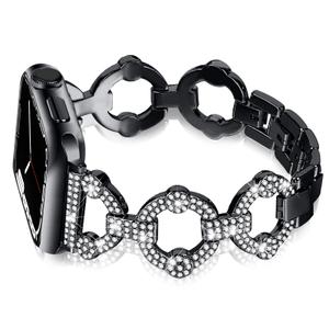 OULUCCI Bling Bands Compatible With Apple Watch Band Series 11 10 9 8 7 6 5 4 3 2 1 38mm 40mm 42mm 44mm 45mm 46mm Diamond Jewelry Metal O-Shape Elegant iwatch Bands For Women