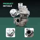 Left Turbocharger Turbo Fit for Ford Expedition 2015-2016 3.5L, F-150 2013-2016 3.5L, Transit-150 2015-2016 3.5L, Transit-250 2015-2016 3.5L, Transit-350 2015-2016 3.5L | 53039880469 K03-0469