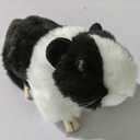 7" Cuddly Soft Plush Realistic Guinea Pig Stuffed Animals Toy Doll, Black Hamster Plushie Toys Best Birthday Christmas Anniversary Fiesta Party Classroom Prizes Gifts for Adults Kids Baby Toys