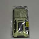 DEERLAMN Case for Samsung Galaxy S25+ Plus 6.7-Inch with Slide Camera Cover+Screen Protector(1 Pack), Rotated Ring Kickstand Military Grade Shockproof Protective Cover-Olive Green | 6.7-Inch, Slide Camera Cover, Screen Protector, 1 Pack, Military Grade